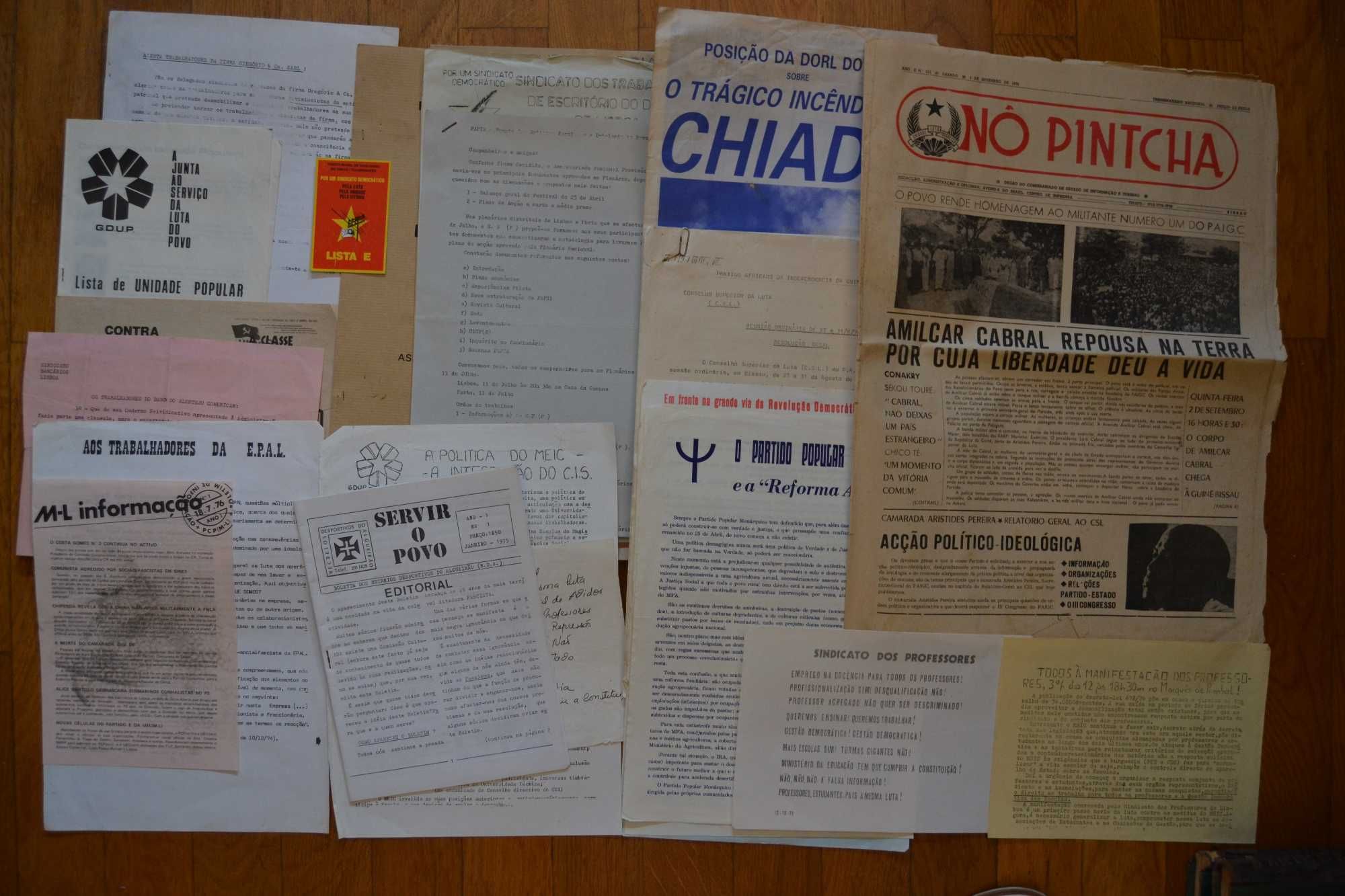 25  abril - documentos partidários