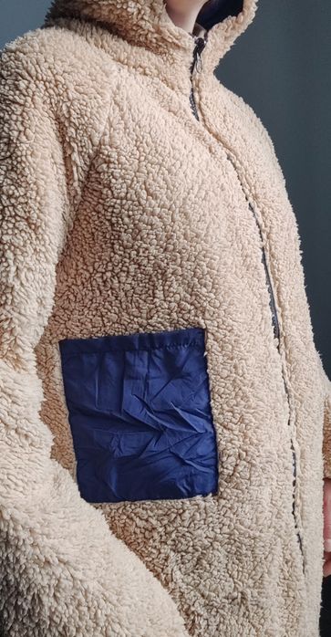 Дкухстороння куртка пальто пуховик M-L