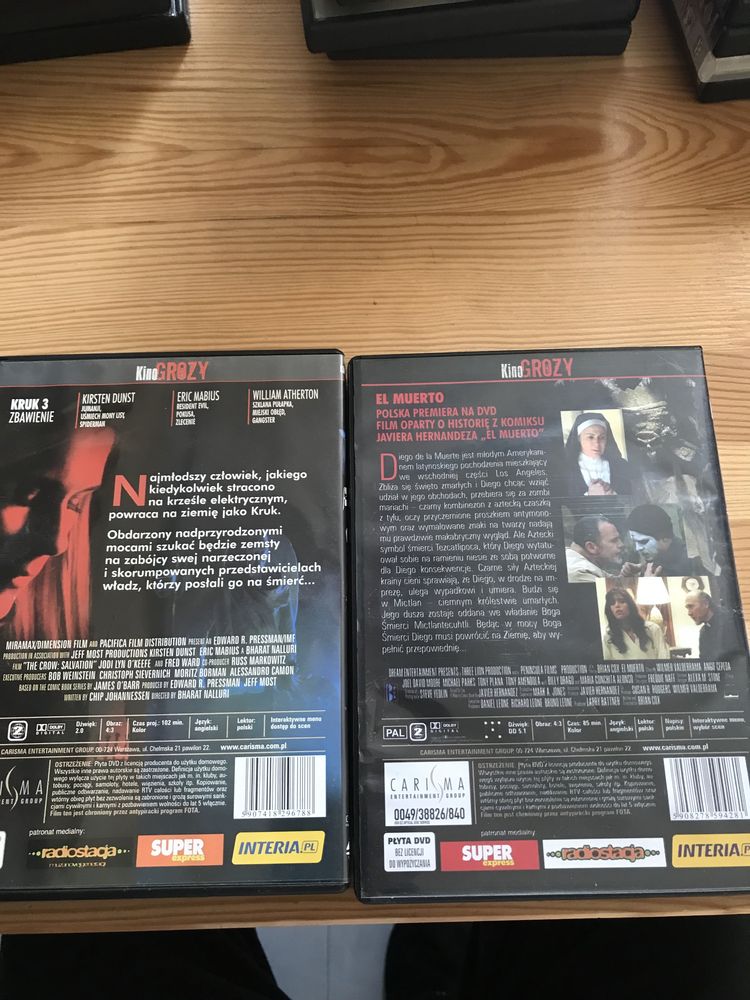 Flimy DVD z serii Kino Grozy