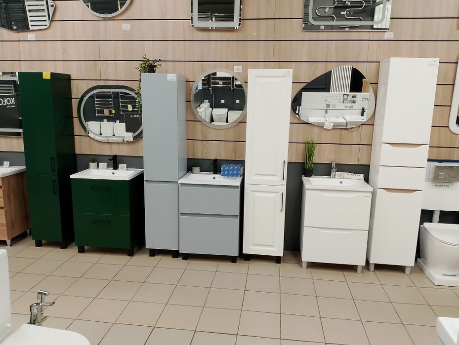 Тумби з раковинами для ванної кімнати