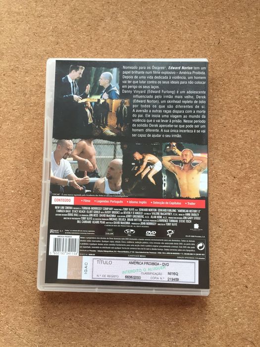 Filme DVD American History X (América Proibida)