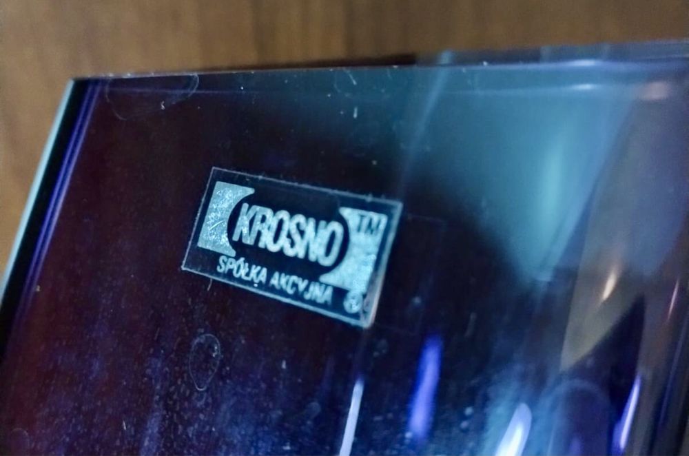 Vintage wazon Krosno w rzadko spotykanym kolorze fioletowym