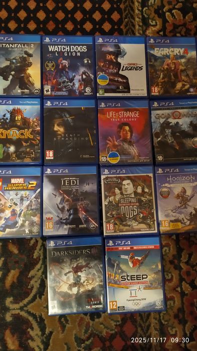 Игры диски ps 4.