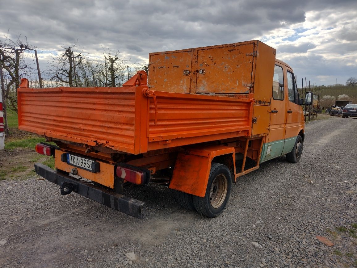 Mercedes Benz sprinter 411 CDI 350 tys przebiegu kiper Doka dmc3.5 ton