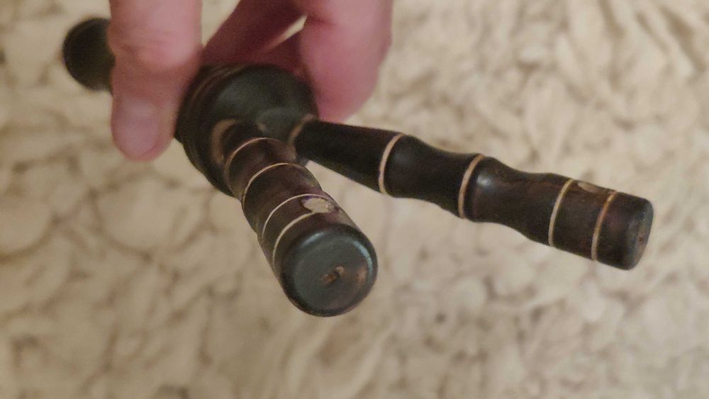 Резная супер Рогатка Деревянная 20 см Без Резинок Супер Состояние