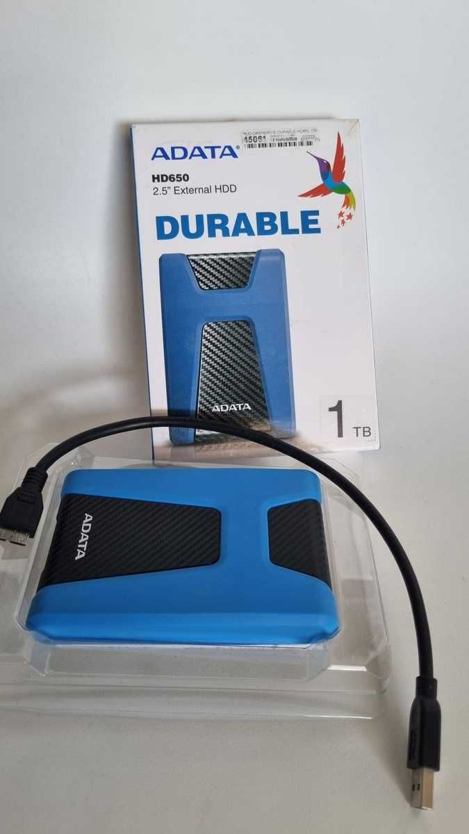 ADATA HD650 1TB nowy dysk zewnętrzny USB 3.0 AHD650-1TU31-CBL Portable