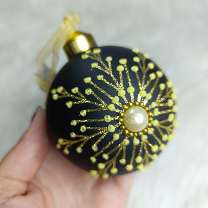 12 шт Новорічний декор прикраса чорний шар скляний іграшка куля скло