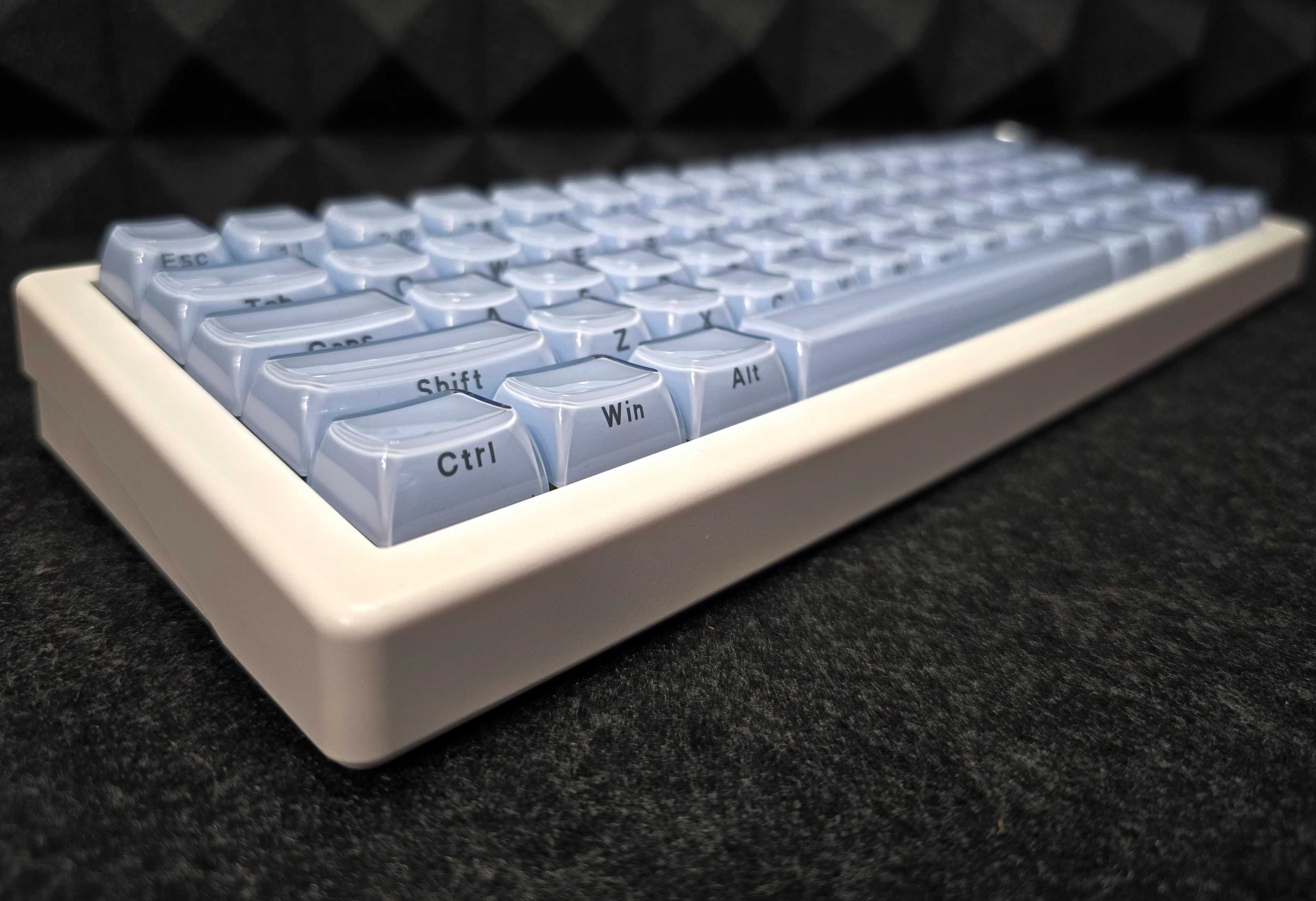 Кастомна механічна бездротова клавіатура GMK67 Akko pro Cream Yellow