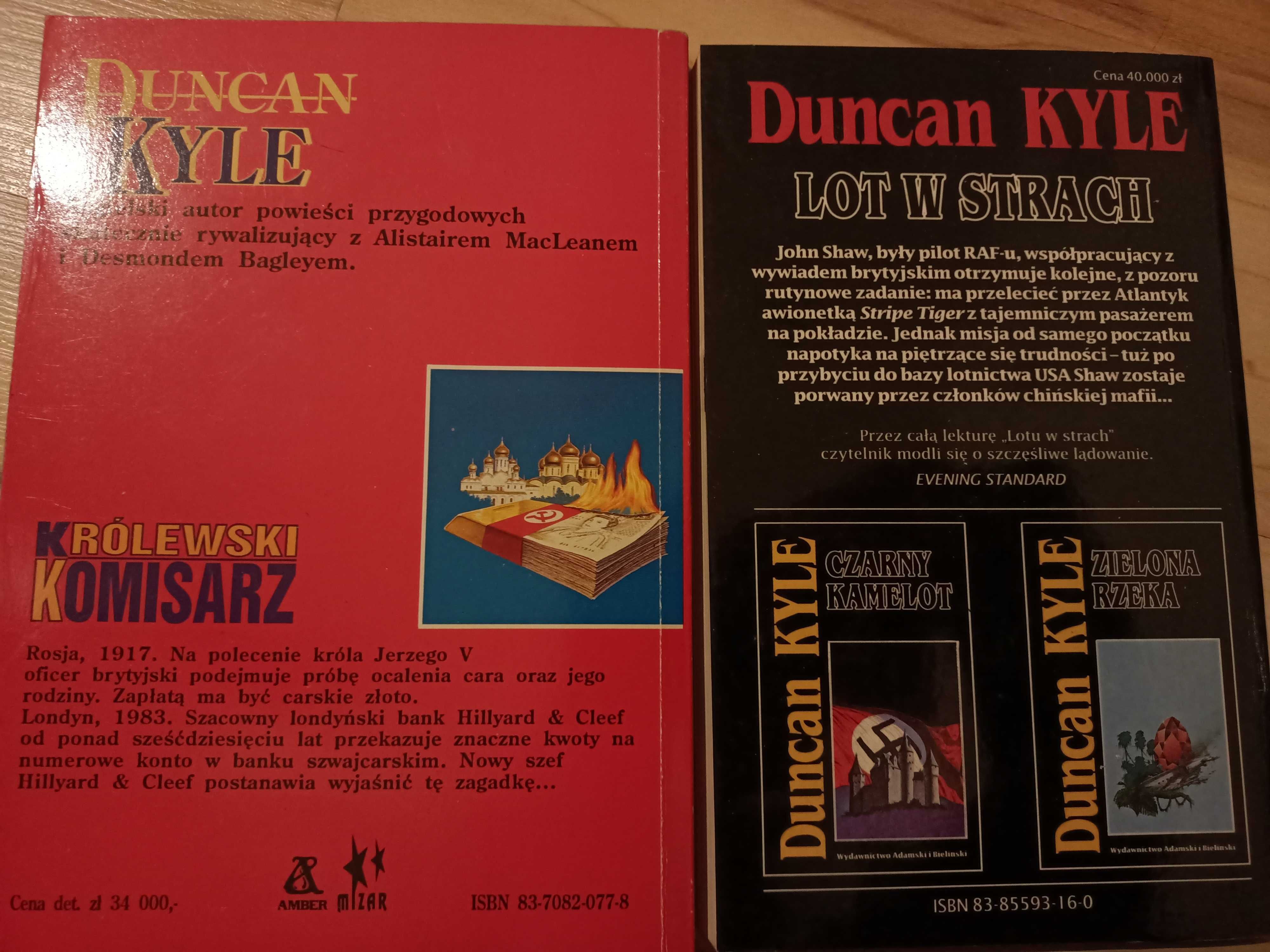 4x Kyle Królewski komisarz Lot w strach Taniec na linie Lodowa klatka