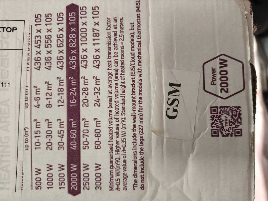 Конвектор електричний Tesy HeatEco CN03 200 MIS F