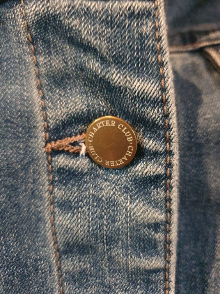 Женская джинсовая куртка CHARTER CLUB, б/у, размер М, отлич. состоян