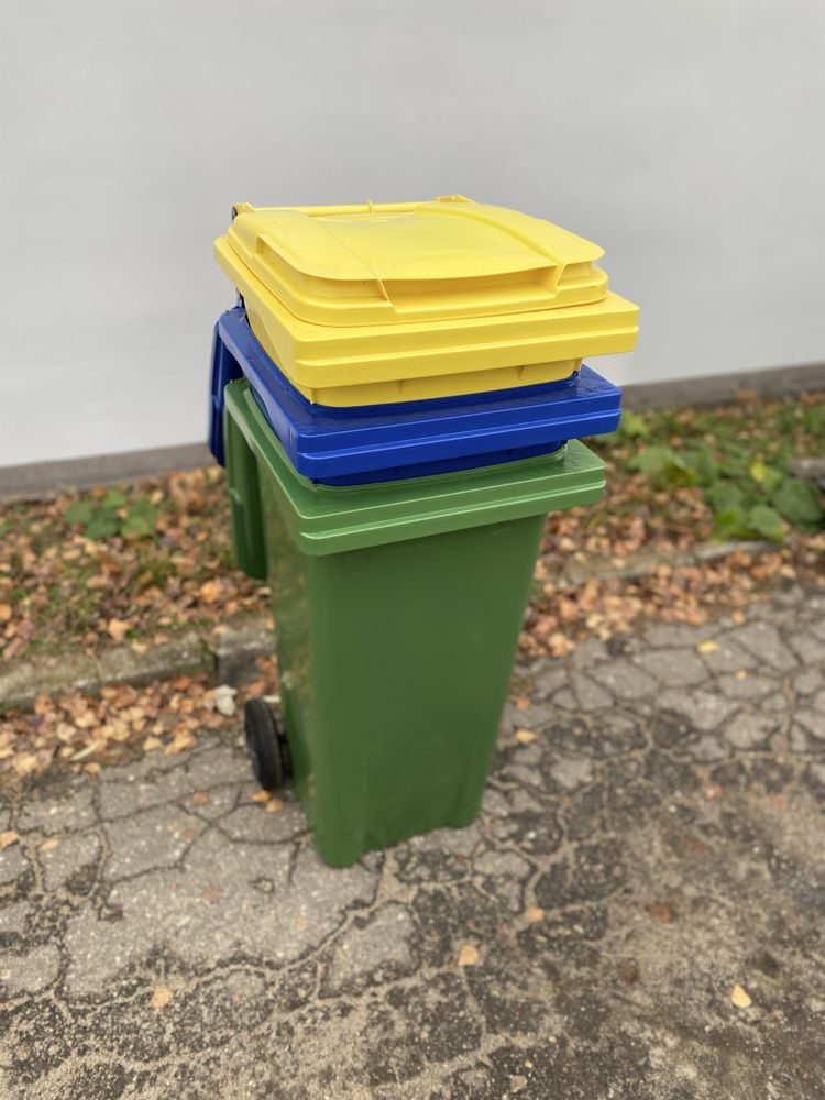 Kosz pojemnik kubeł na śmieci odpady 120l nowy mocny kontener eko bio