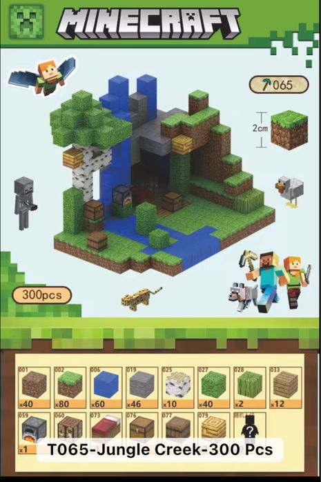 Конструктор магнітний MineCraft для дітей МайнКрафт