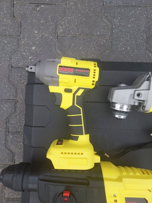 Zestaw Narzędzi Na Akumulator 36V Szlifierka Wkrętarka Klucz Młotowier