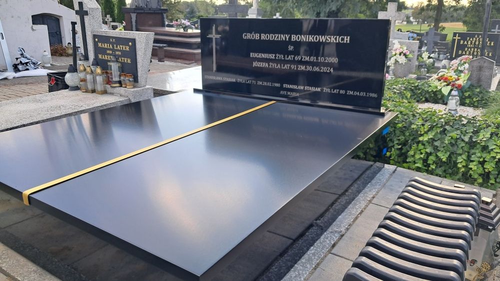 Nowoczesne Tanie Nagrobki Kompozytowe 5999 zł z montażem Cały Kraj.