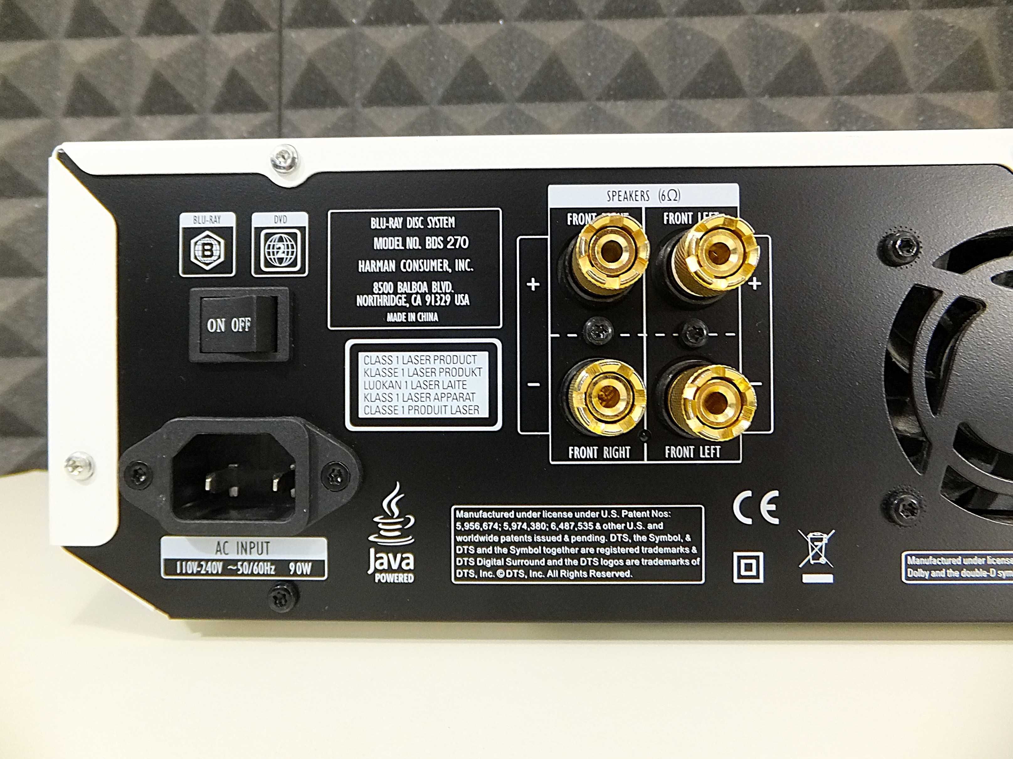 Amplituner stereo 2.1 z odtwarzaczem blu-ray HARMAN KARDON BDS 270