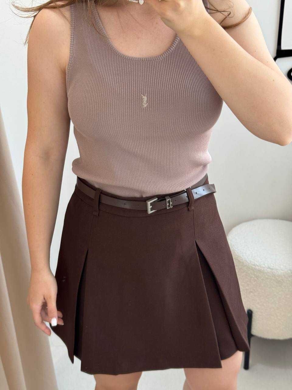 Майка жіноча YSL (сіра та бежева) S, M, L