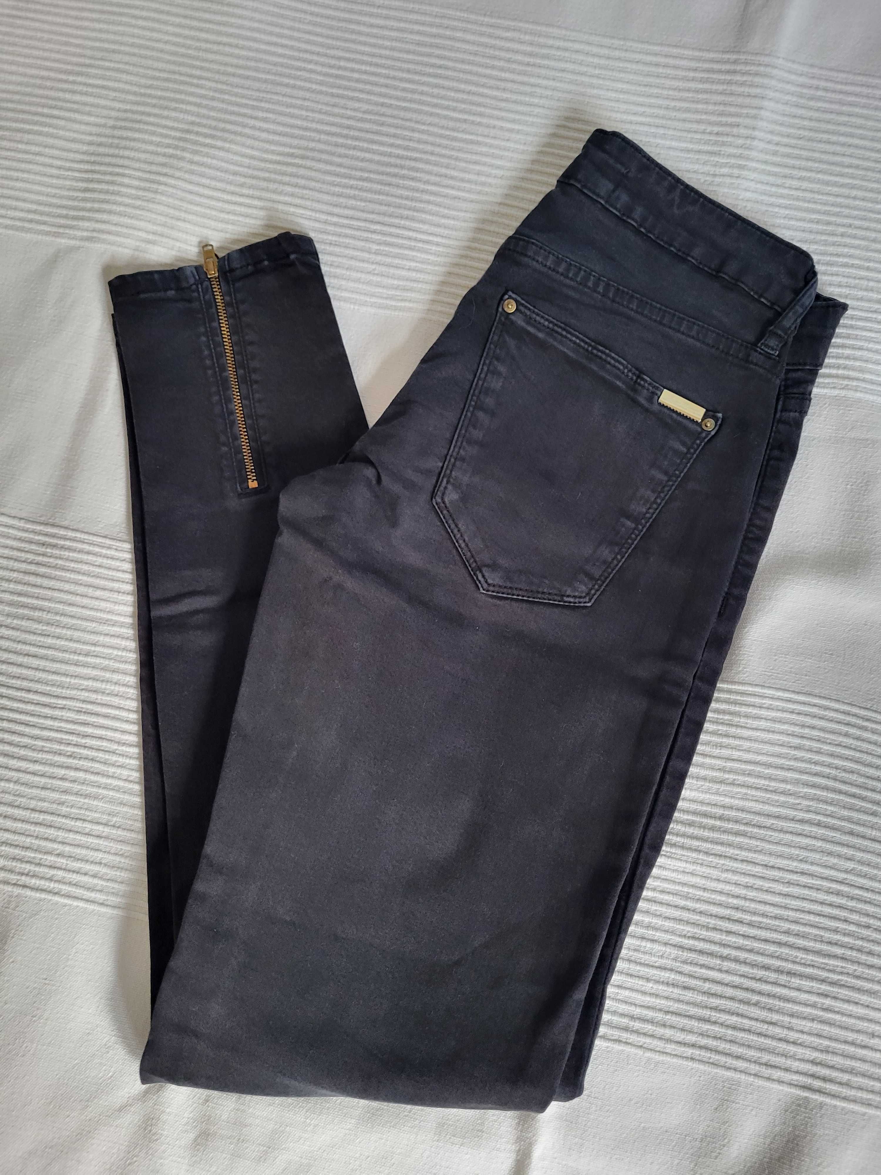 Zara jeansy spodnie r.34