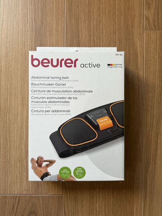 Beurer EM 32 pas do stymulacji mięśni brzucha pas wyszczuplający nowy