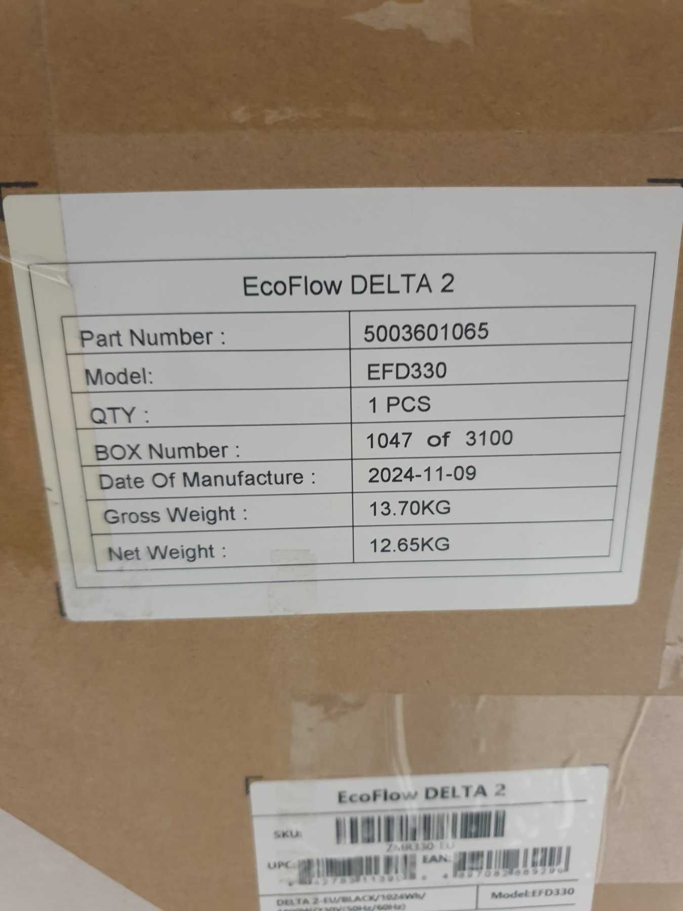 Зарядна станція EcoFlow DELTA 2  LiFePO4 (ZMR330-EU) євророзетки