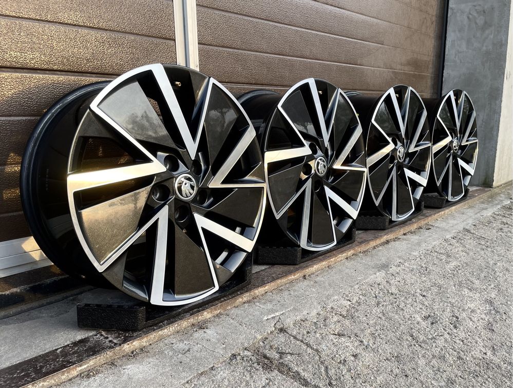 4x felgi aluminuowe Alufelgi 5x112 r18 et48 7,5J Oryginalne Skoda