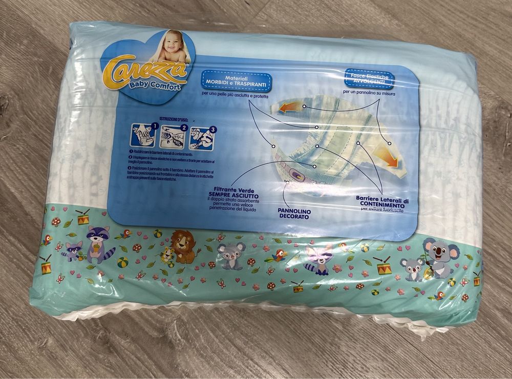 Підгузки Carezza baby comfort 3 40 шт 4-9 кг