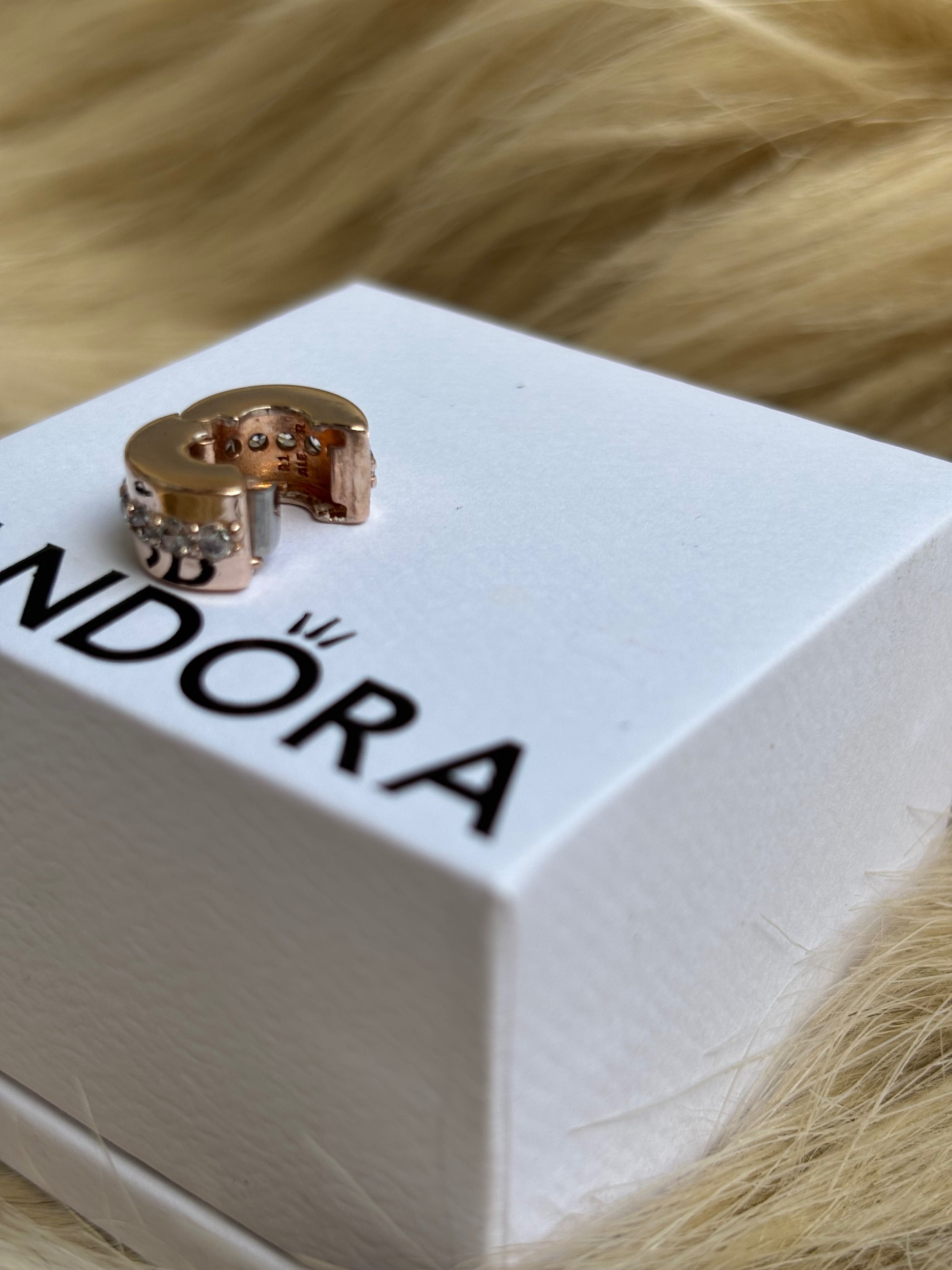 Separator Pandora oryginalny, Lśniące pasmo, różowe zloto