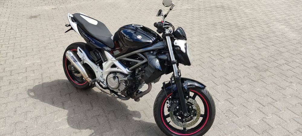 Suzuki SFV650A / Gladius / 2010 / Carbon / Wydech Shark / A2