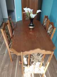 Stół +6krzeseł,używane