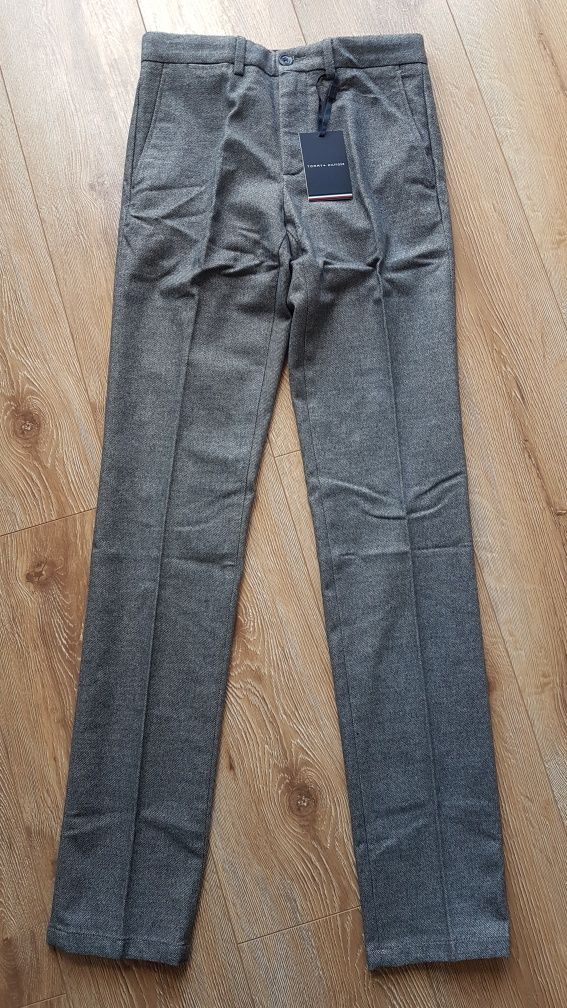 Spodnie męskie Tommy Hilfiger Denton Chino wool look flex straight fit