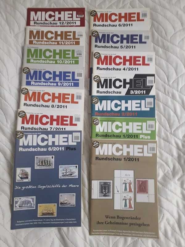 Katalogi filatelistyczne MICHEL rocznik 2011 14 numerów