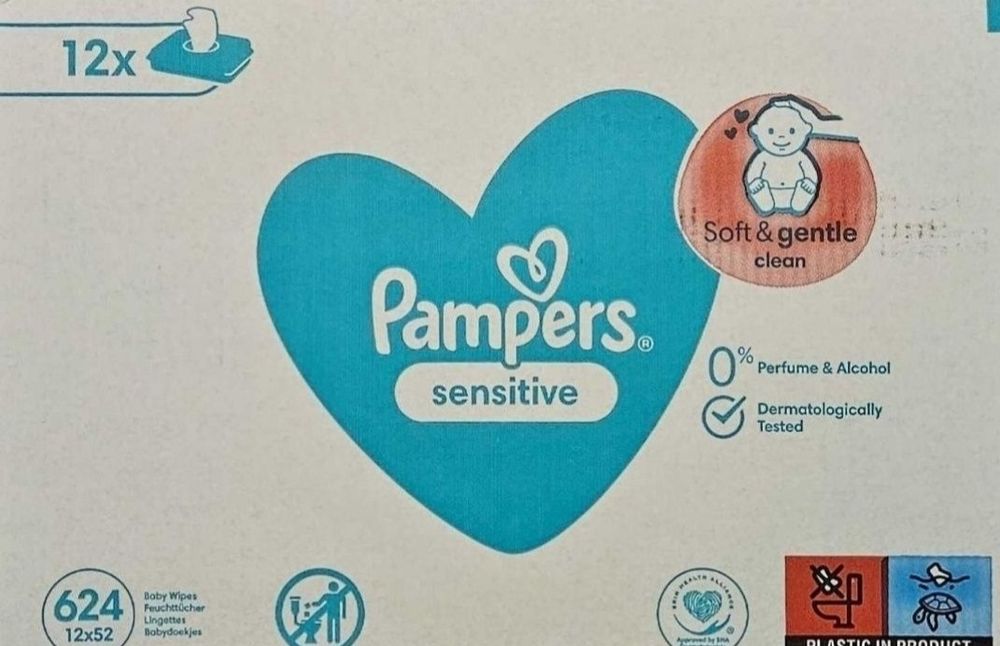 Chusteczki pielęgnacyjne pampers 12x 52