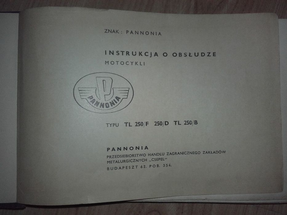 Pannonia oryginalna instrukcja obsługi