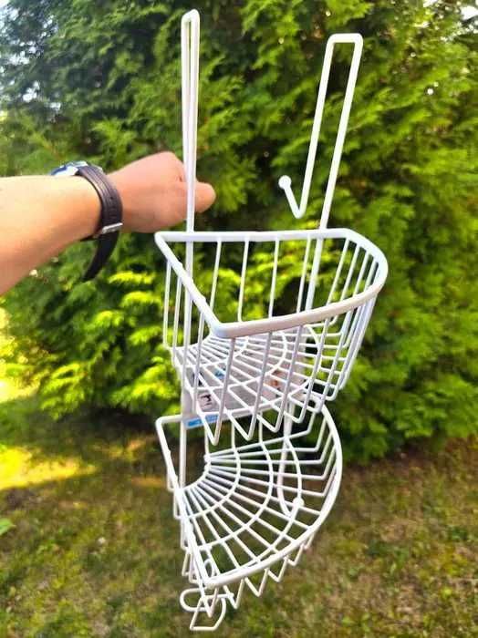 Metalowy organizer regalik do łazienki nowy Wyprzedaż !