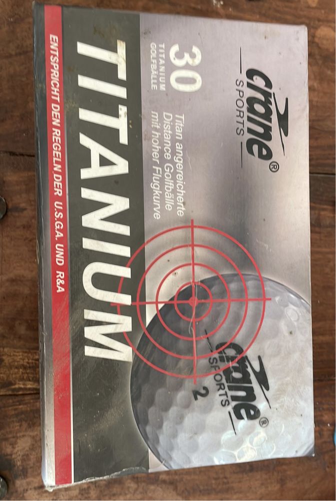 piłki golfowe Crane Sports Titanium 24 sztuki