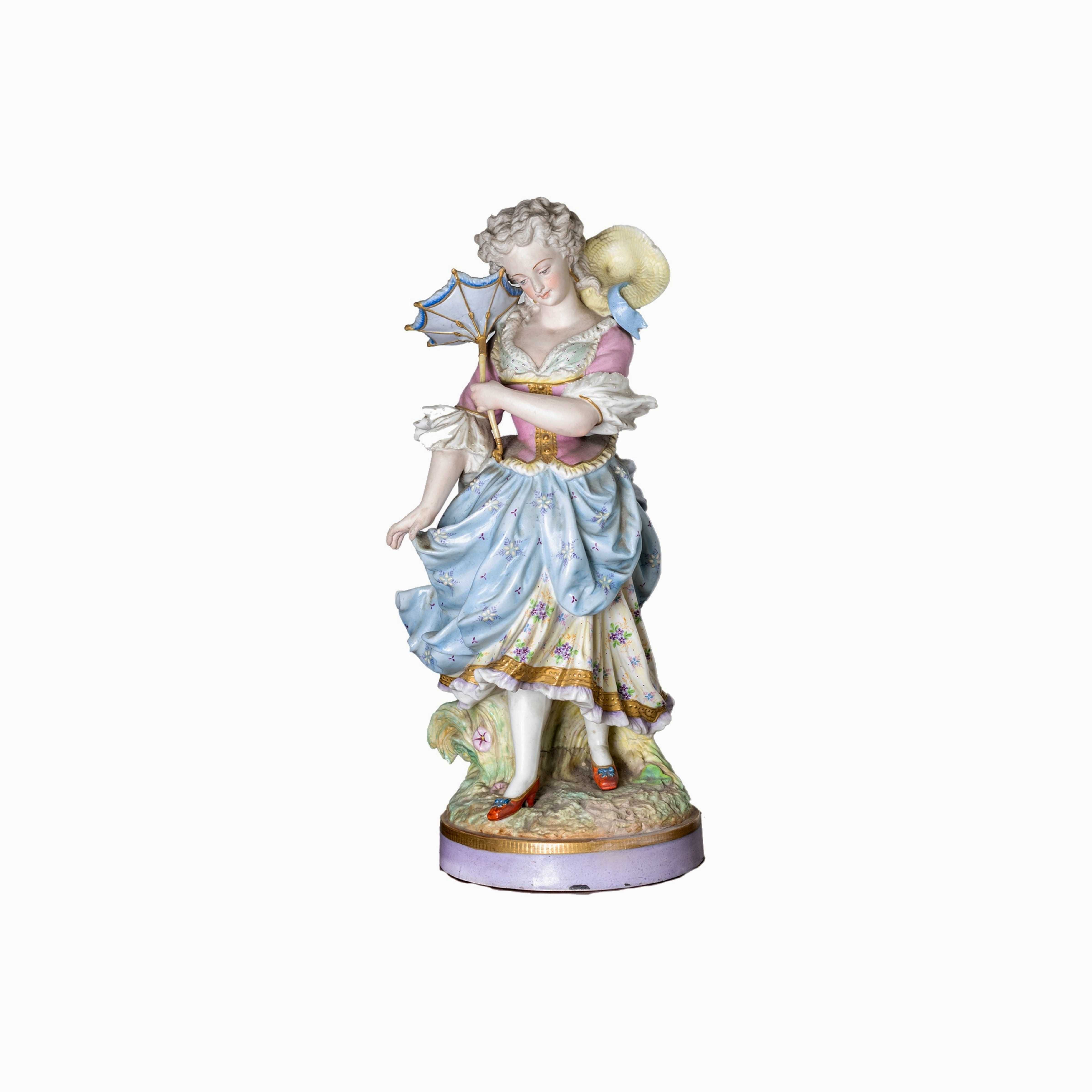 Estatuetas porcelana Limoges de Alpinien Margain | Napoleão III