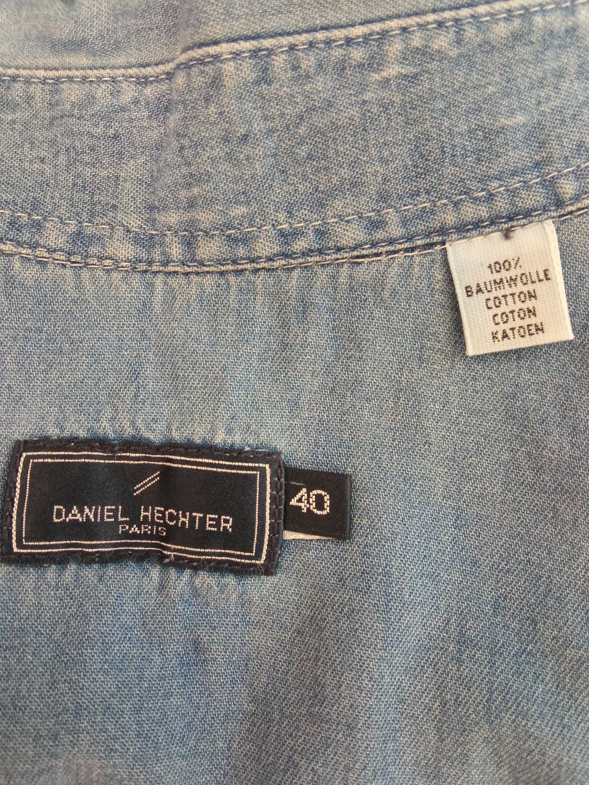 DANIEL HECHTER jeansowa bluzka bez rękawów r. 40