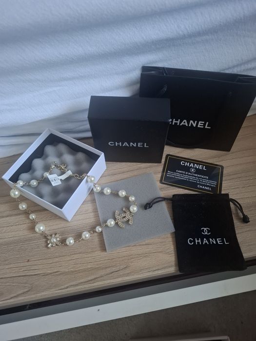 Chanell naszyjnik,nowy perły