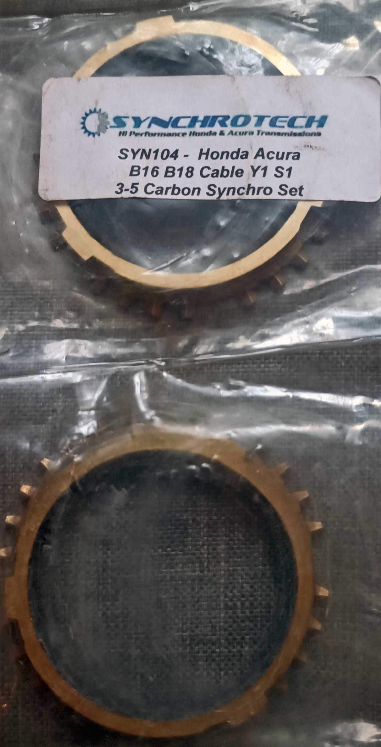 Carbonowe Synchronizatory Honda Civic CRX Integra B16 B18 Synchrotech