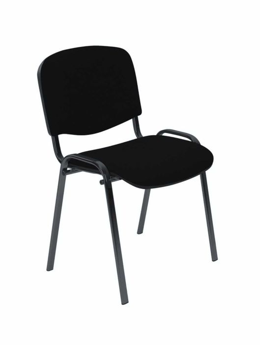 2 z czarne solidne krzesła biurowe konferencyjne - wygodne stabilne