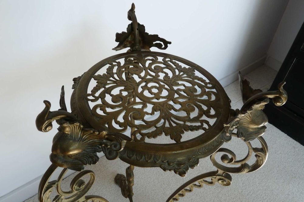 WYPRZEDAŻ PRZEPROWADZKA mosiężny stojak na kwiaty