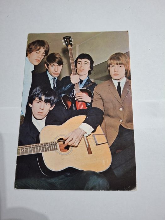 Postal vintage antigo anos 60 Rolling  stones