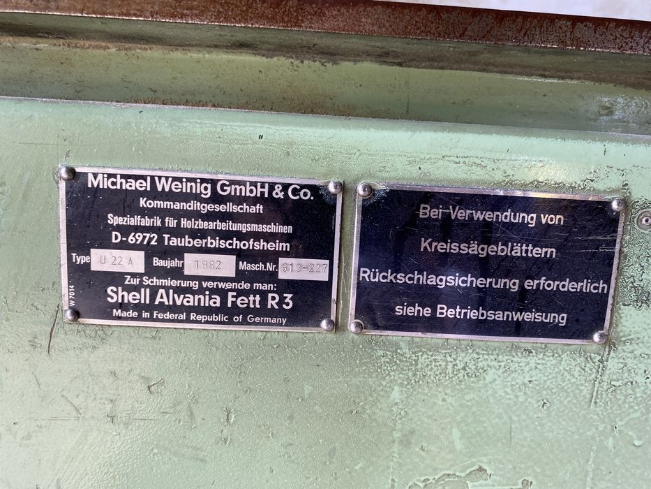 Strugarka czterostronna WEINIG U-22A