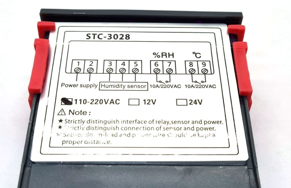 Регулятор температуры и влажности STC-3028 термостат 220, выносной дат