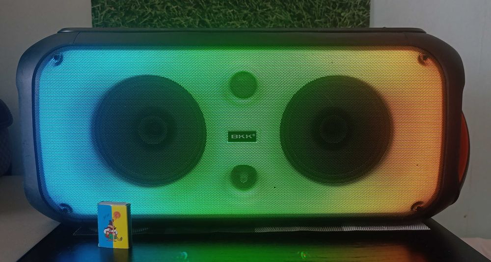 Bluetooth колонка акустика з LED підсвічуванням BKK Караоке  B65 |120w