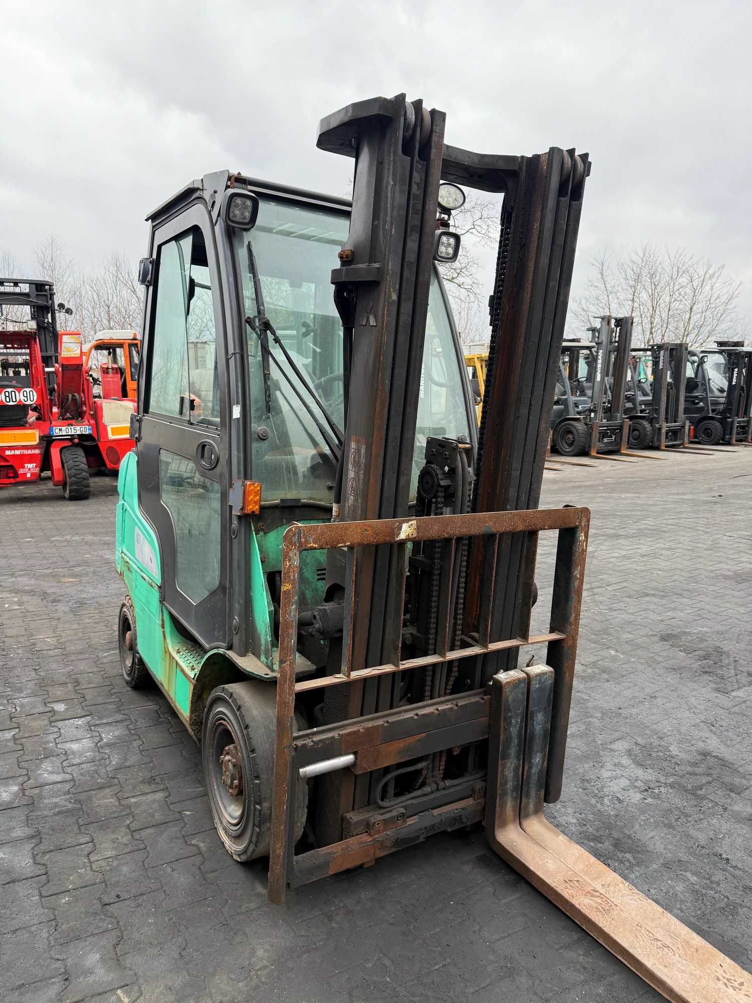 wózek widłowy MITSUBISHI FG18NT 1800kg Triplex 4.70m kabina 2020' rok
