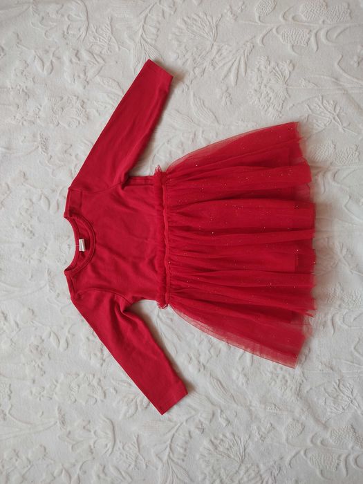 Sukienka z tiulowym dołem rozm. 86 firmy H&M
