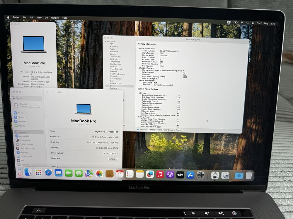 Macbook Pro 2018 i9 32gb/1tb