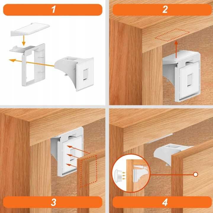 X10 magnetyczna blokada do mebli szafek szuflad