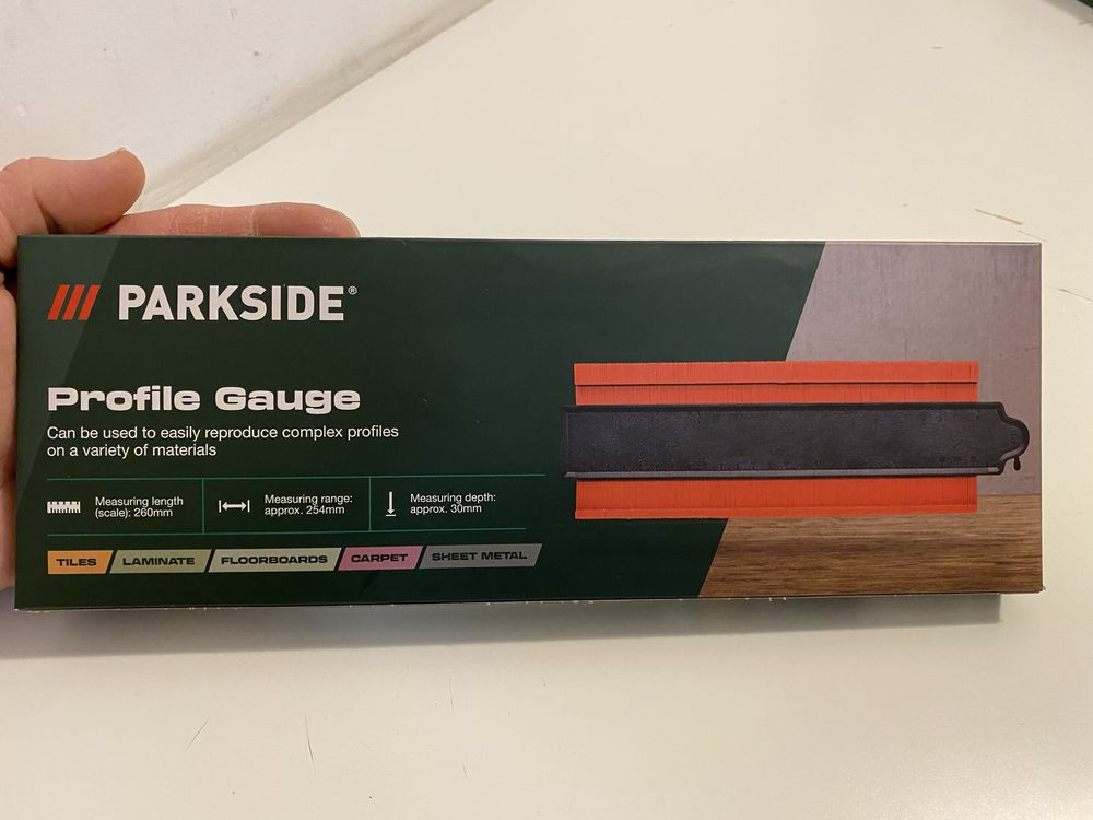 Універсальна лінійка, шаблон Parkside